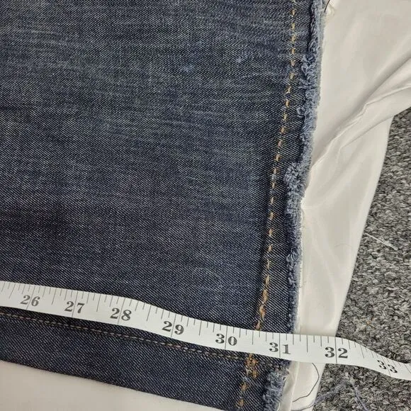 MAVI jeans dark wash Dawn wide leg mid rise raw hem 27