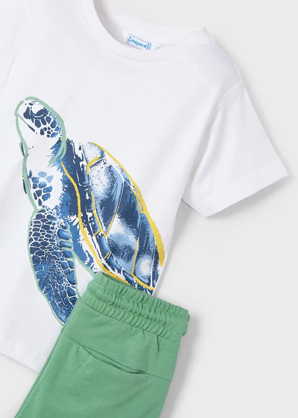 Mayoral Boys Turtle Shorts Set 3609
