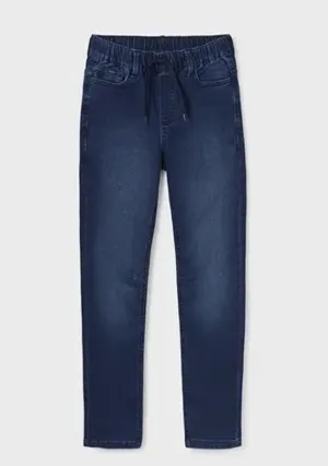 Mayoral Dark Wash Jogger Style Jeans: Size 8-18
