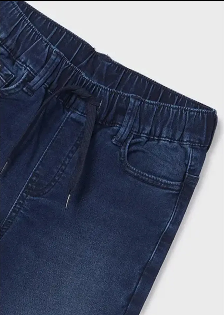 Mayoral Dark Wash Jogger Style Jeans: Size 8-18