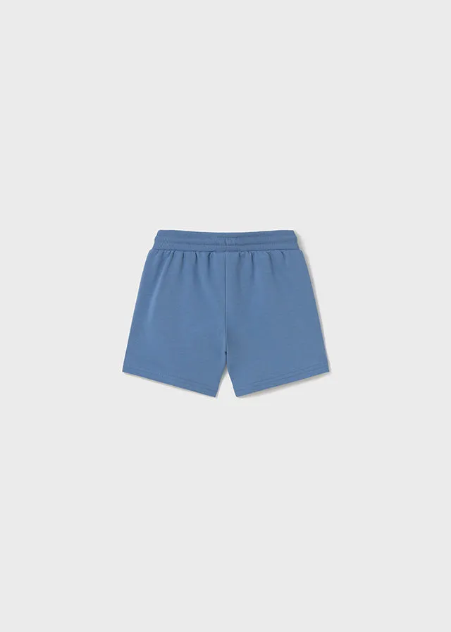 Mayoral Fleece Shorts Capri Blue