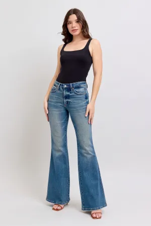 Medium Mid Rise Tummy Control Vintage Wash Judy Blue Jeans 3/3/25 9663