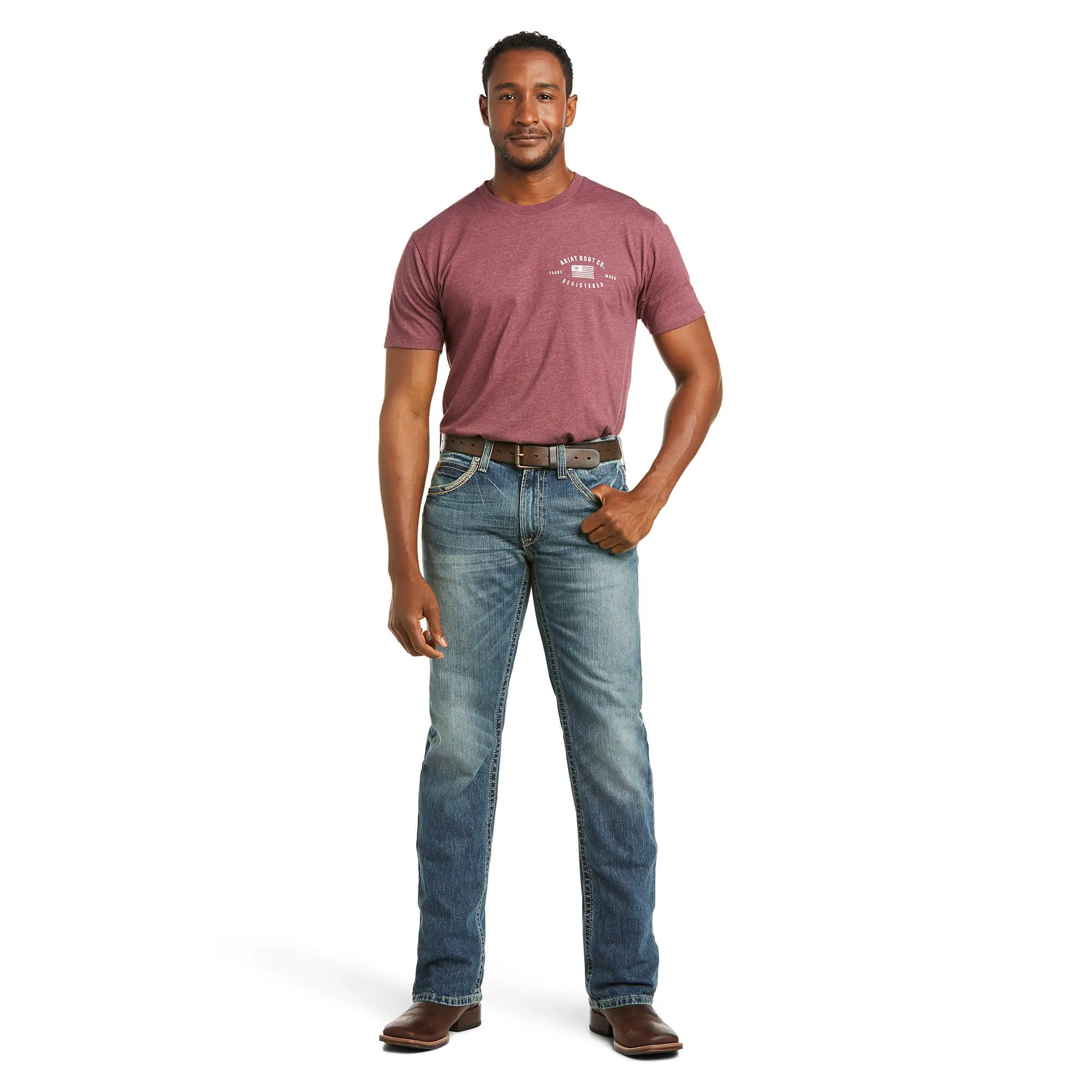 Men's Ariat  M5 Slim Gambler Stackable Straight Leg Jean 10012703