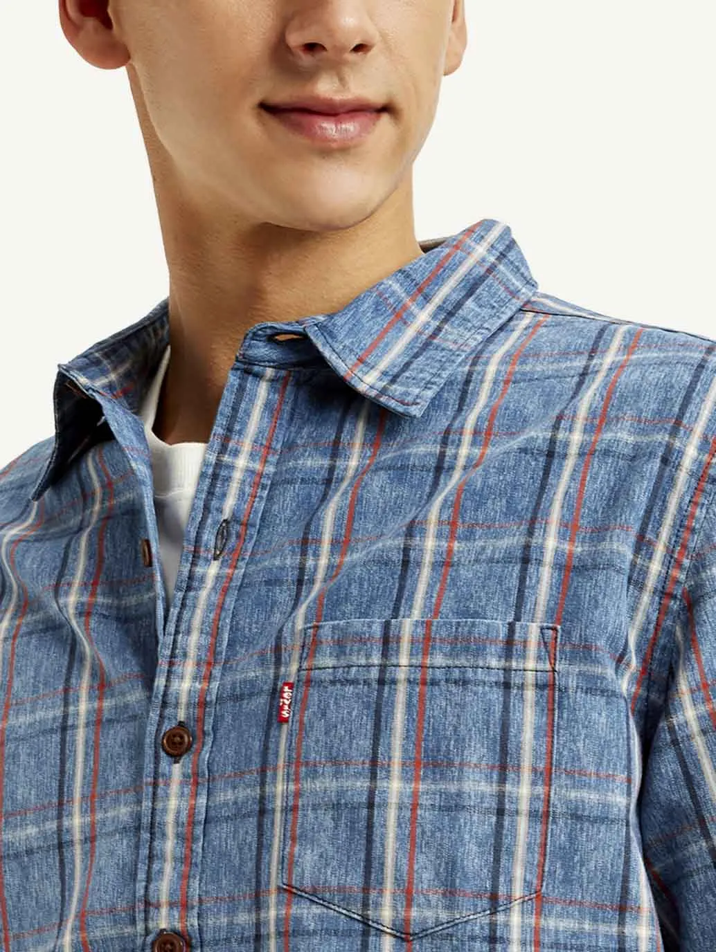 Men's Checkered Slim Fit Shirt
