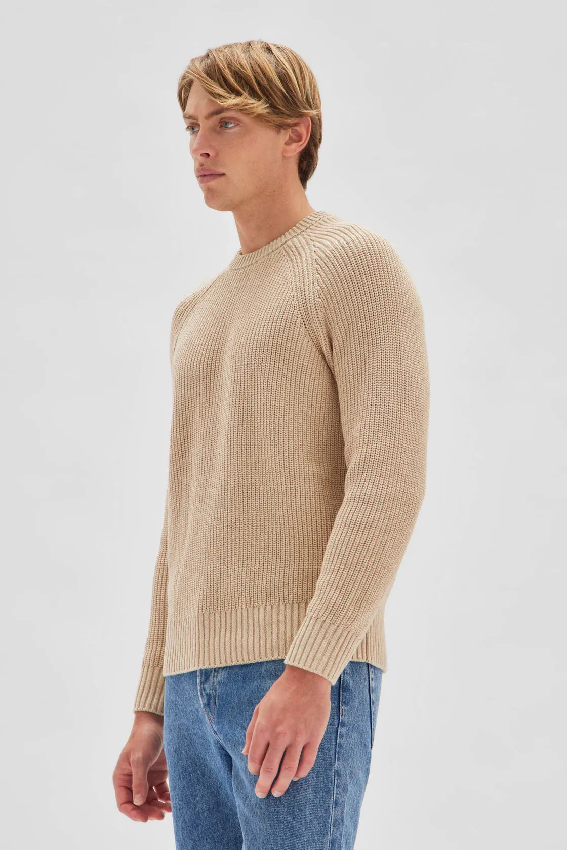 Mens Hugo Knit Natural