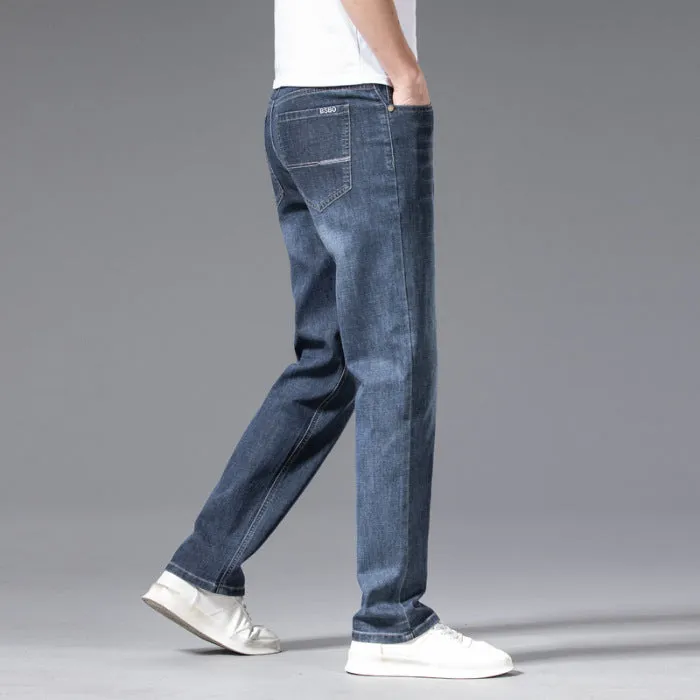 MEN'S LOOSE STRAIGHT PLUS SIZE JEANS