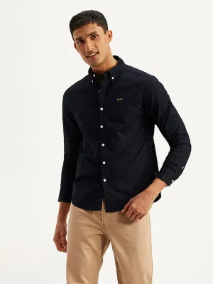 Men's Solid Slim Fit Oxford Shirt