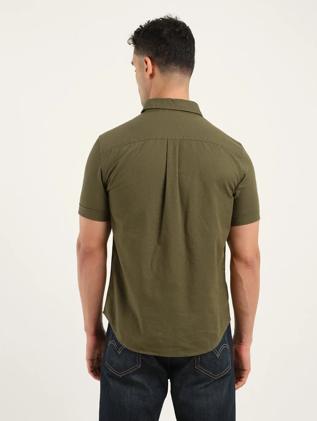 Men's Solid Slim Fit Shirt