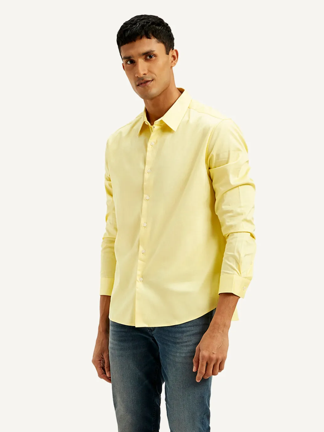 Men's Solid Slim Fit Shirt