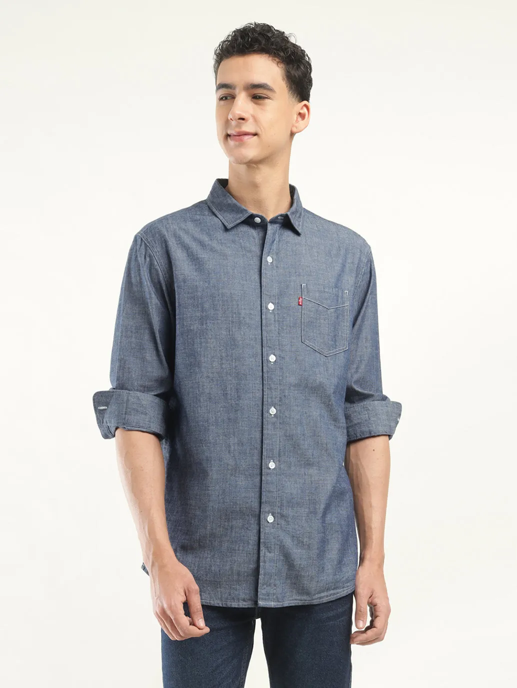 Men's Solid Slim Fit Shirt