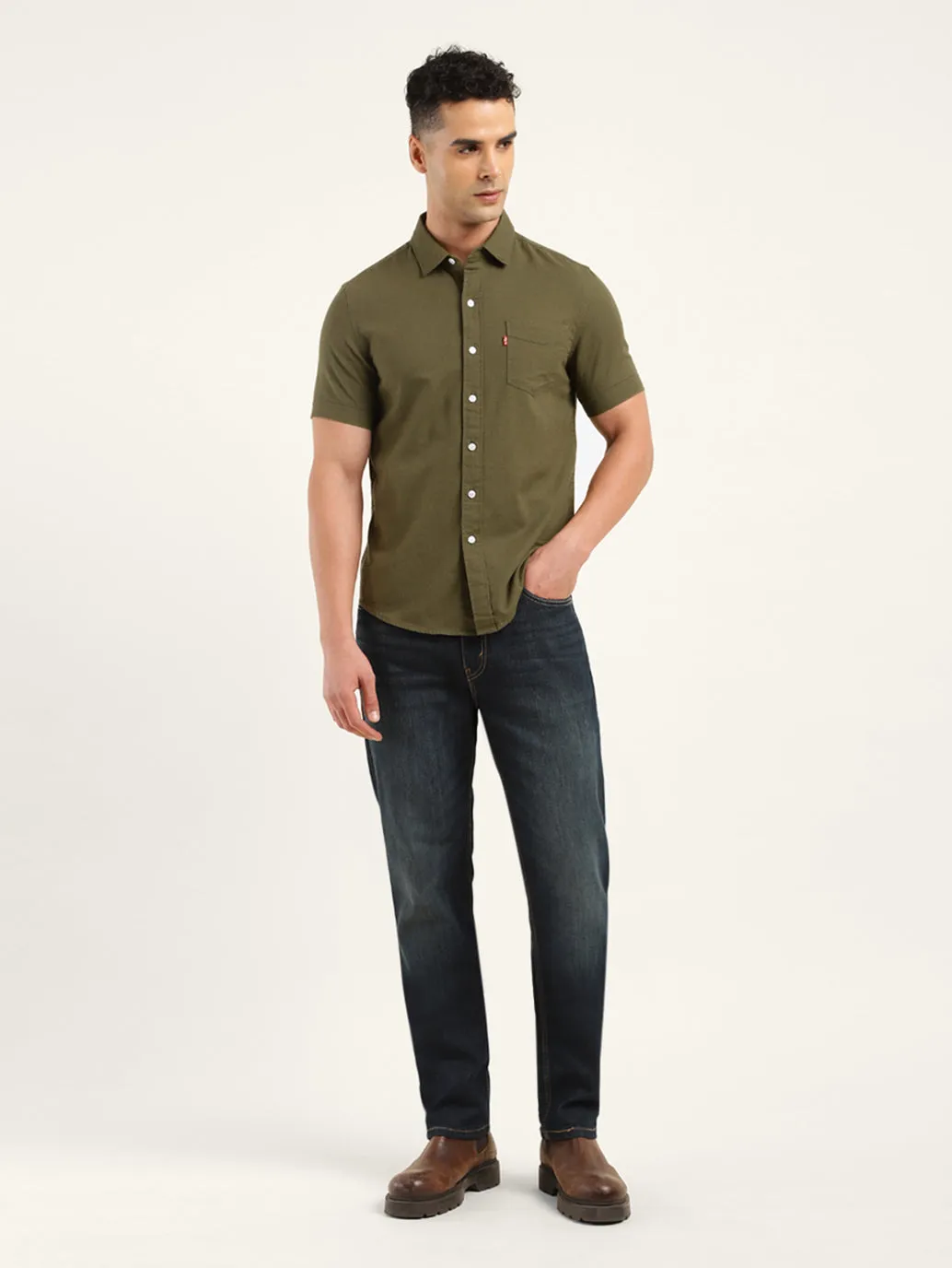 Men's Solid Slim Fit Shirt