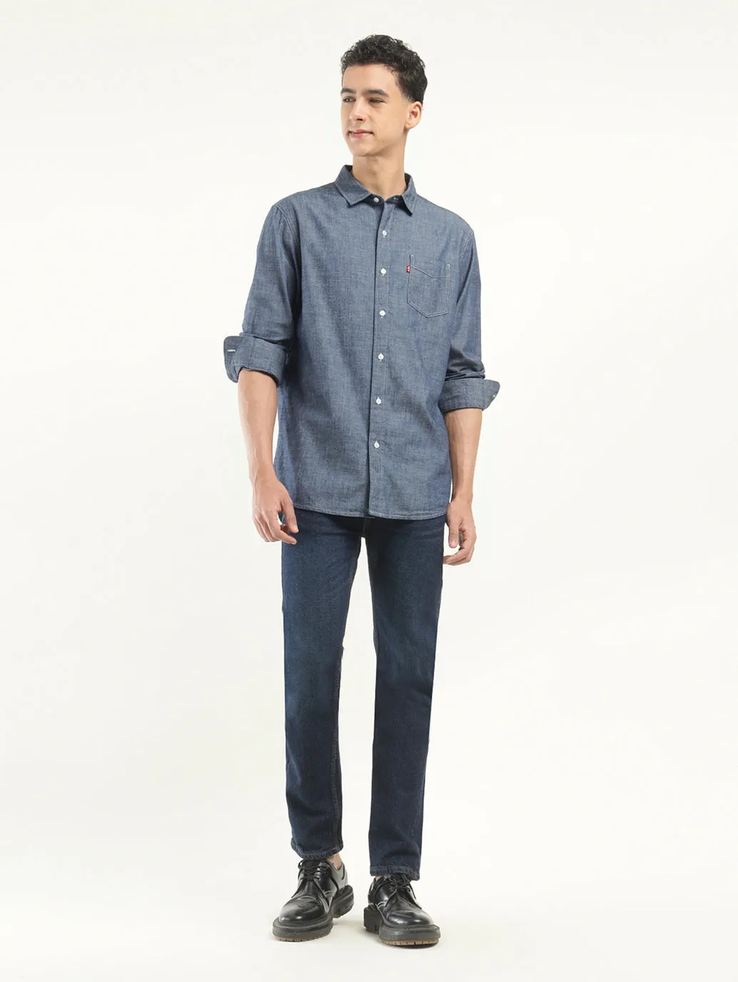 Men's Solid Slim Fit Shirt
