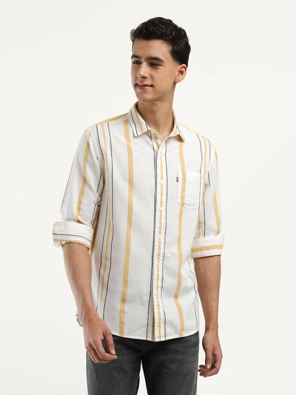 Men's Striped Slim Fit Shirt
