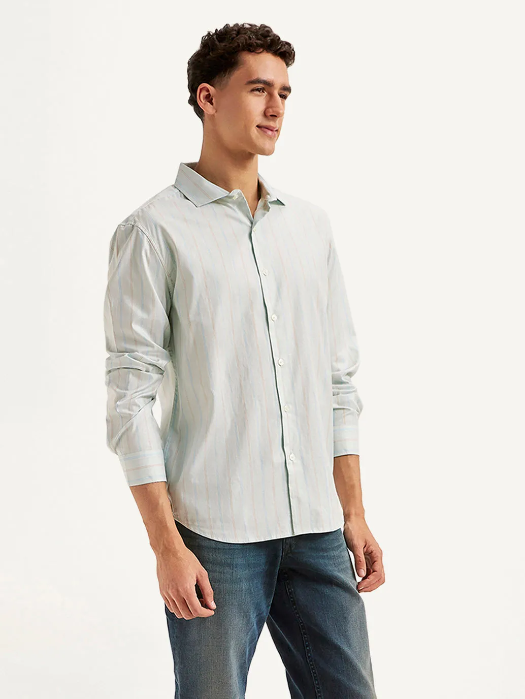 Men's Striped Slim Fit Shirt