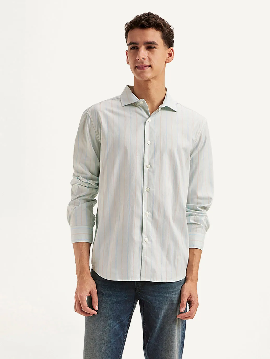 Men's Striped Slim Fit Shirt