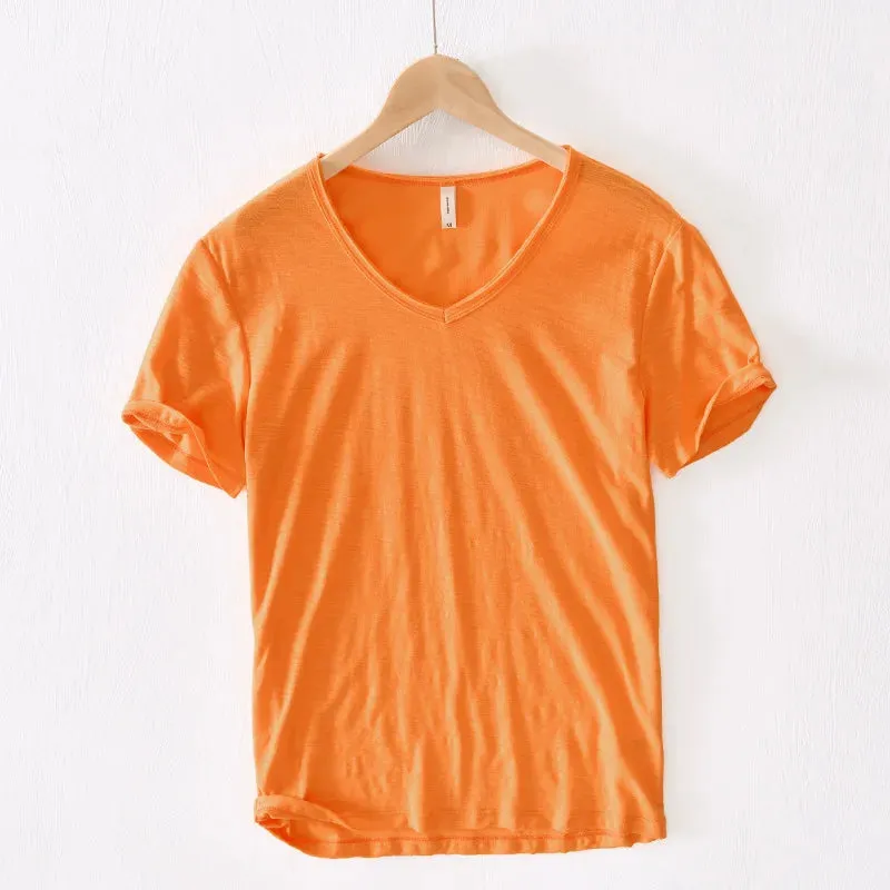 Men's V-Neck T-Shirt | Lightweight & Breathable