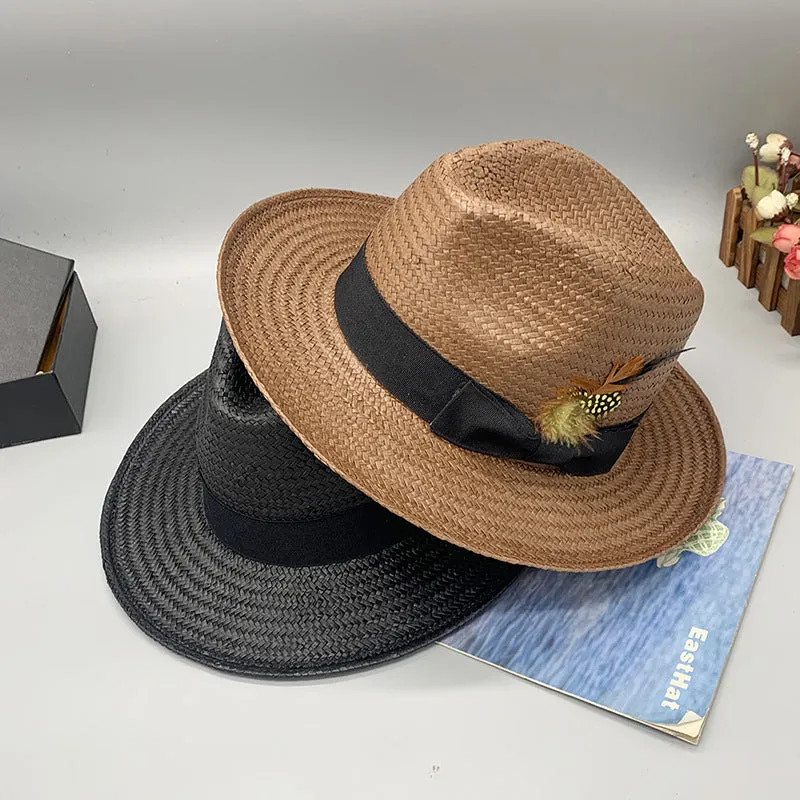Miller Ranch Straw Trilby Fedora – Coffee[Fast shipping and box packing]