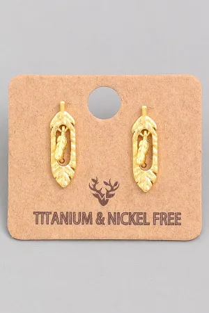 Mini Feather Studs