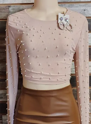 Mocha Pearl Top