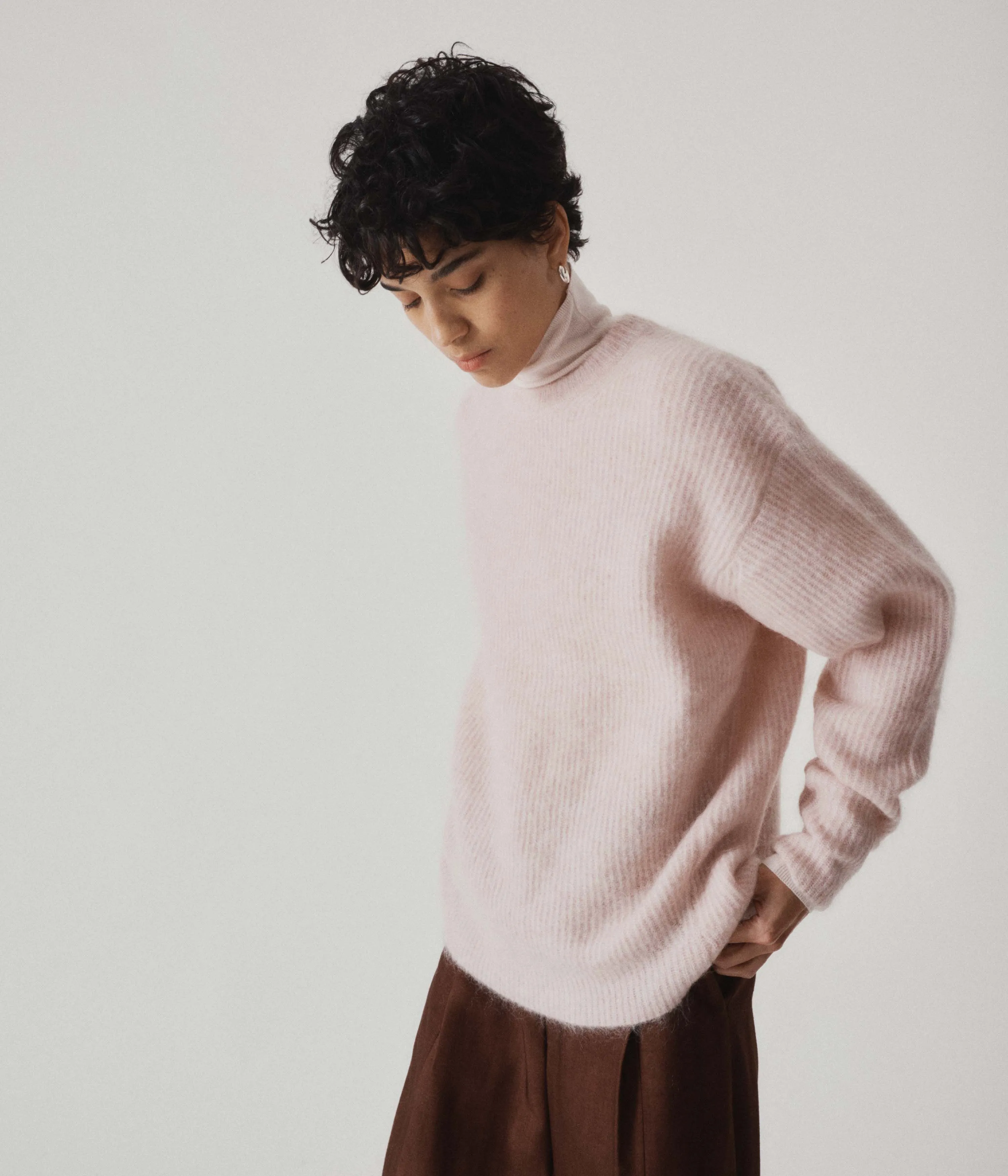 Mohair Sweater in Blush