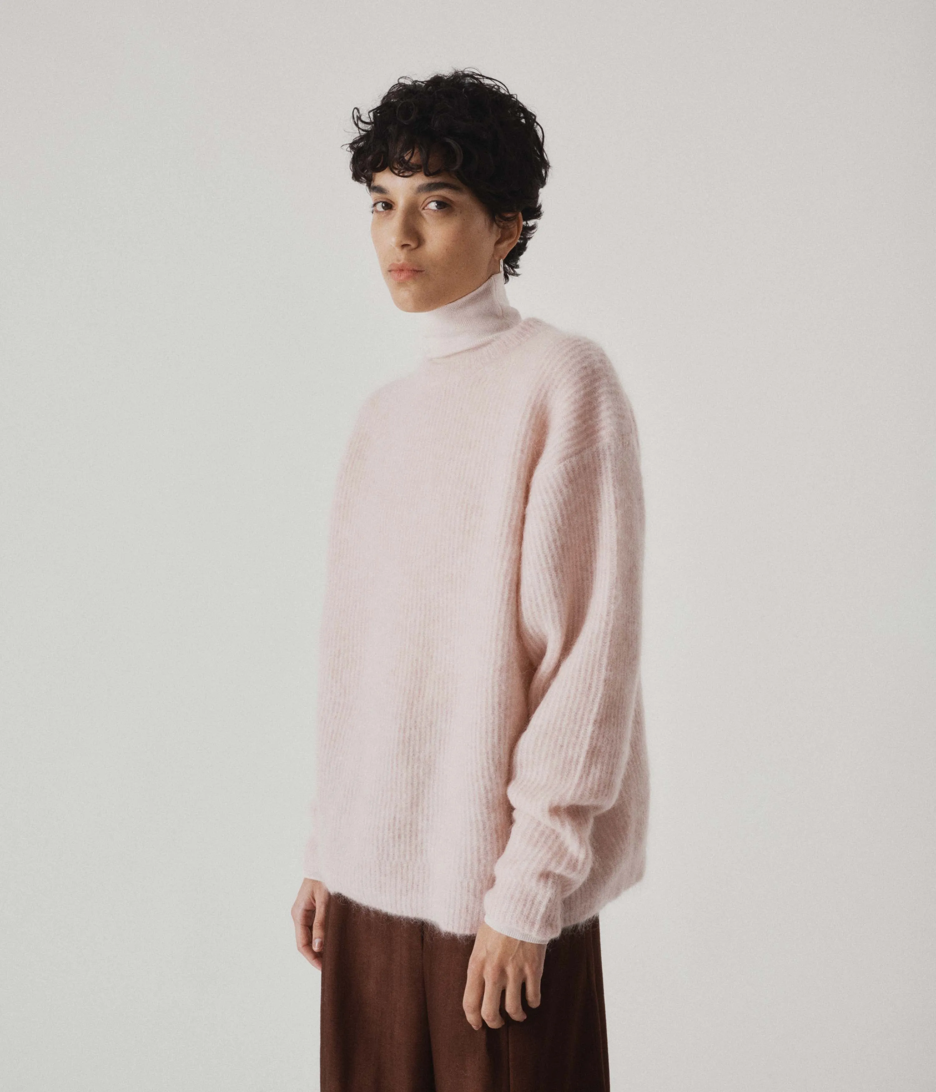 Mohair Sweater in Blush