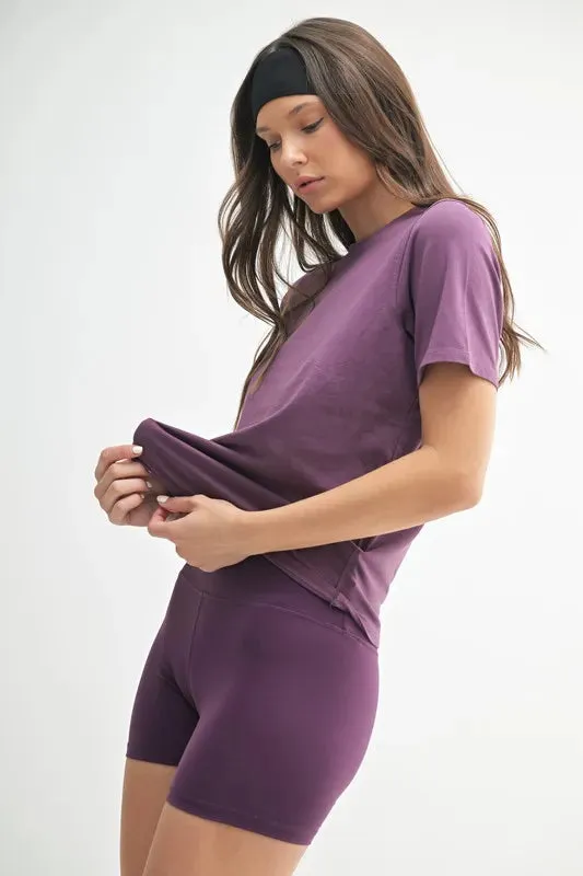 MONO B Round Neck Short Sleeve T-Shirt