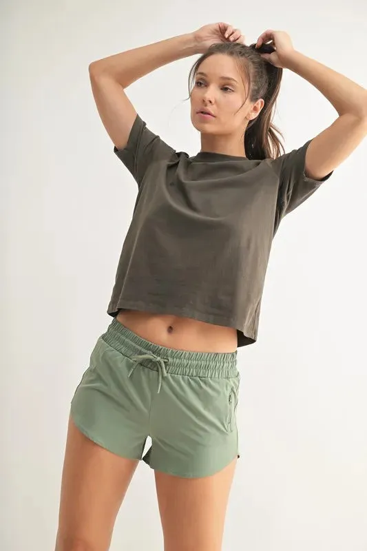 MONO B Round Neck Short Sleeve T-Shirt
