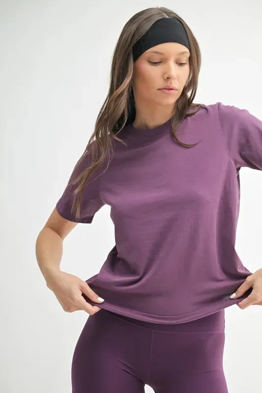 MONO B Round Neck Short Sleeve T-Shirt