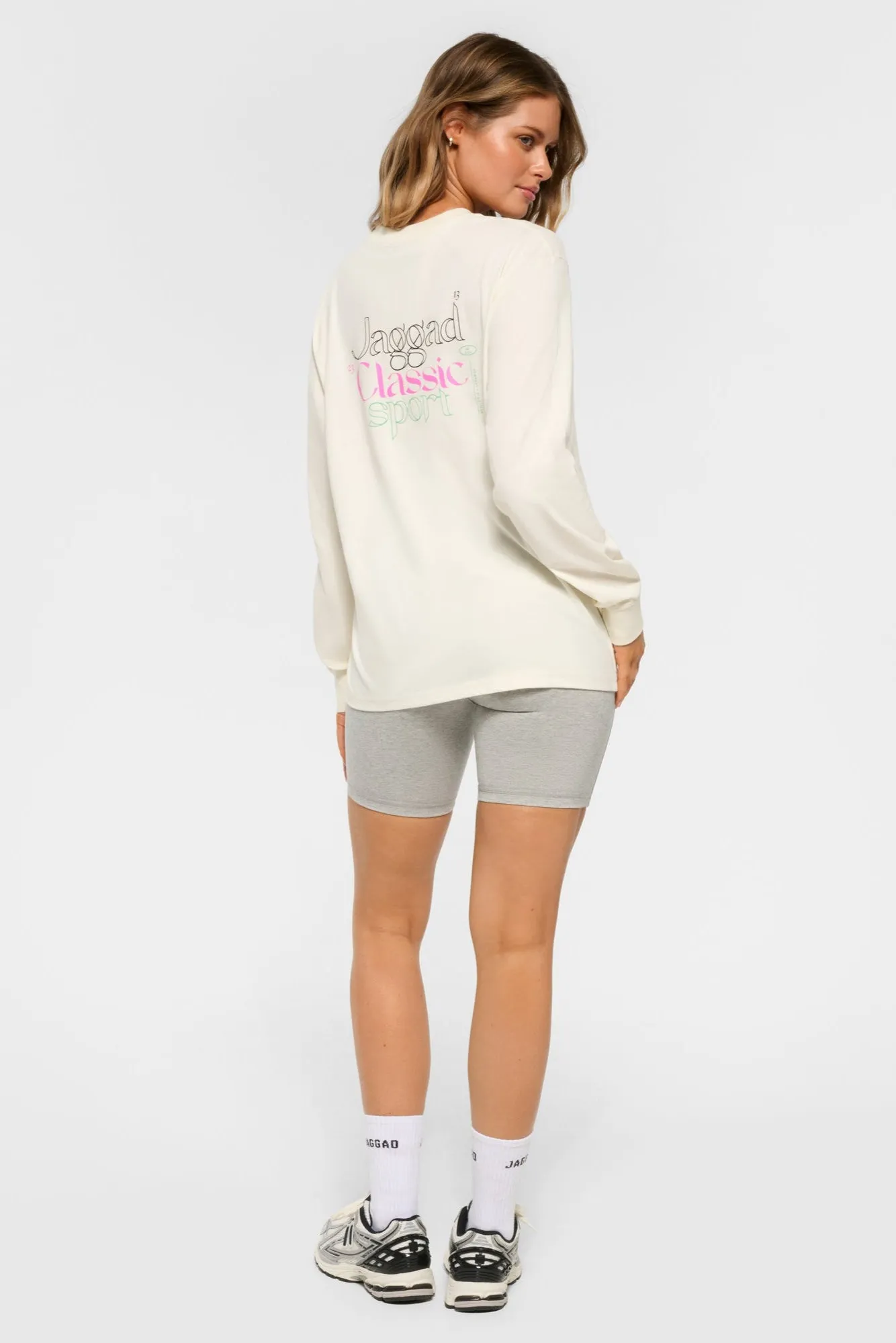 MONTE OVERSIZED LONG SLEEVE TEE SWAN