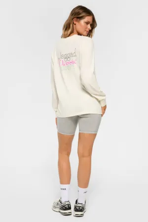MONTE OVERSIZED LONG SLEEVE TEE SWAN
