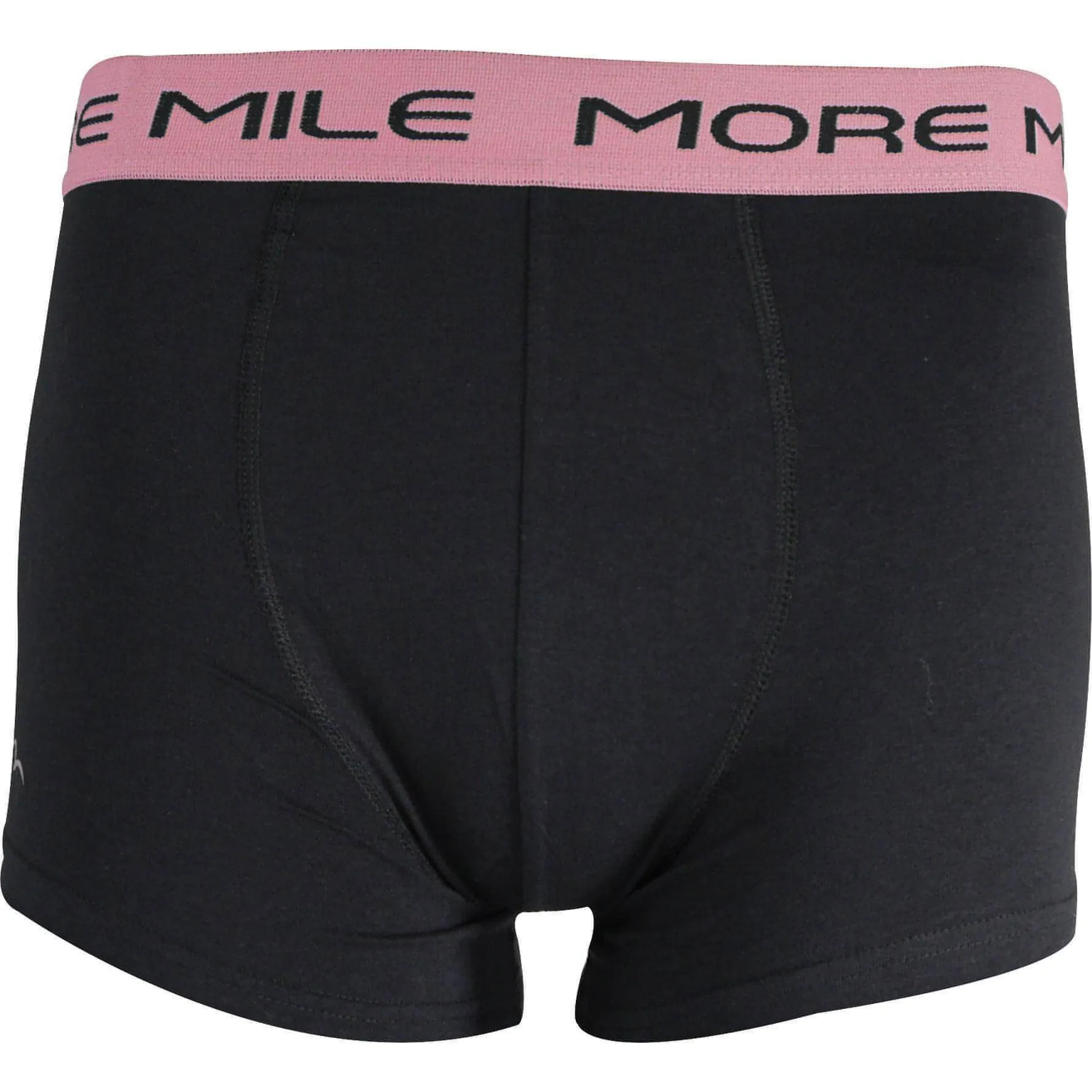 More Mile Classic (2 Pack) Mens Boxer Shorts - Black