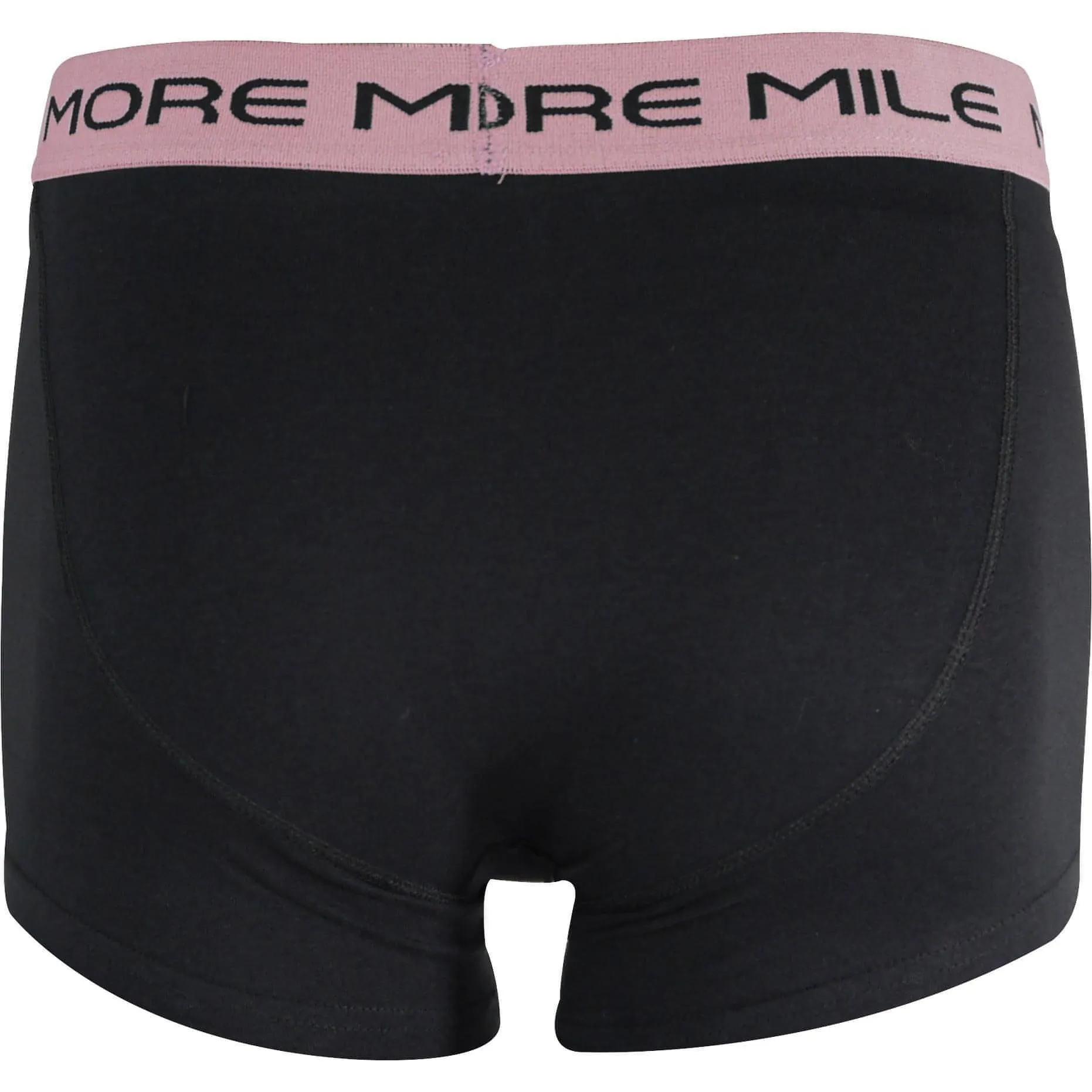More Mile Classic (2 Pack) Mens Boxer Shorts - Black