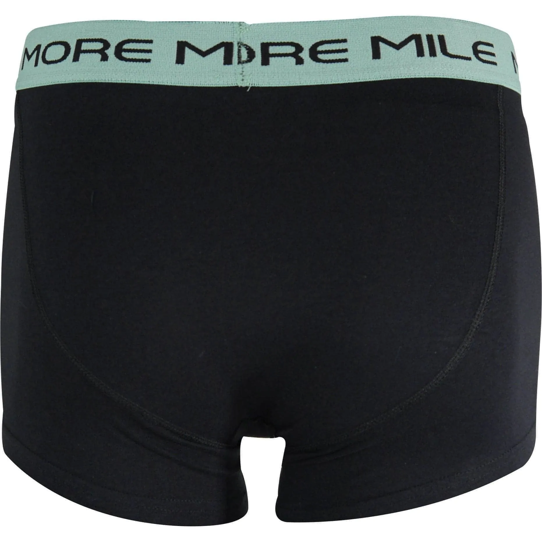 More Mile Classic (2 Pack) Mens Boxer Shorts - Black