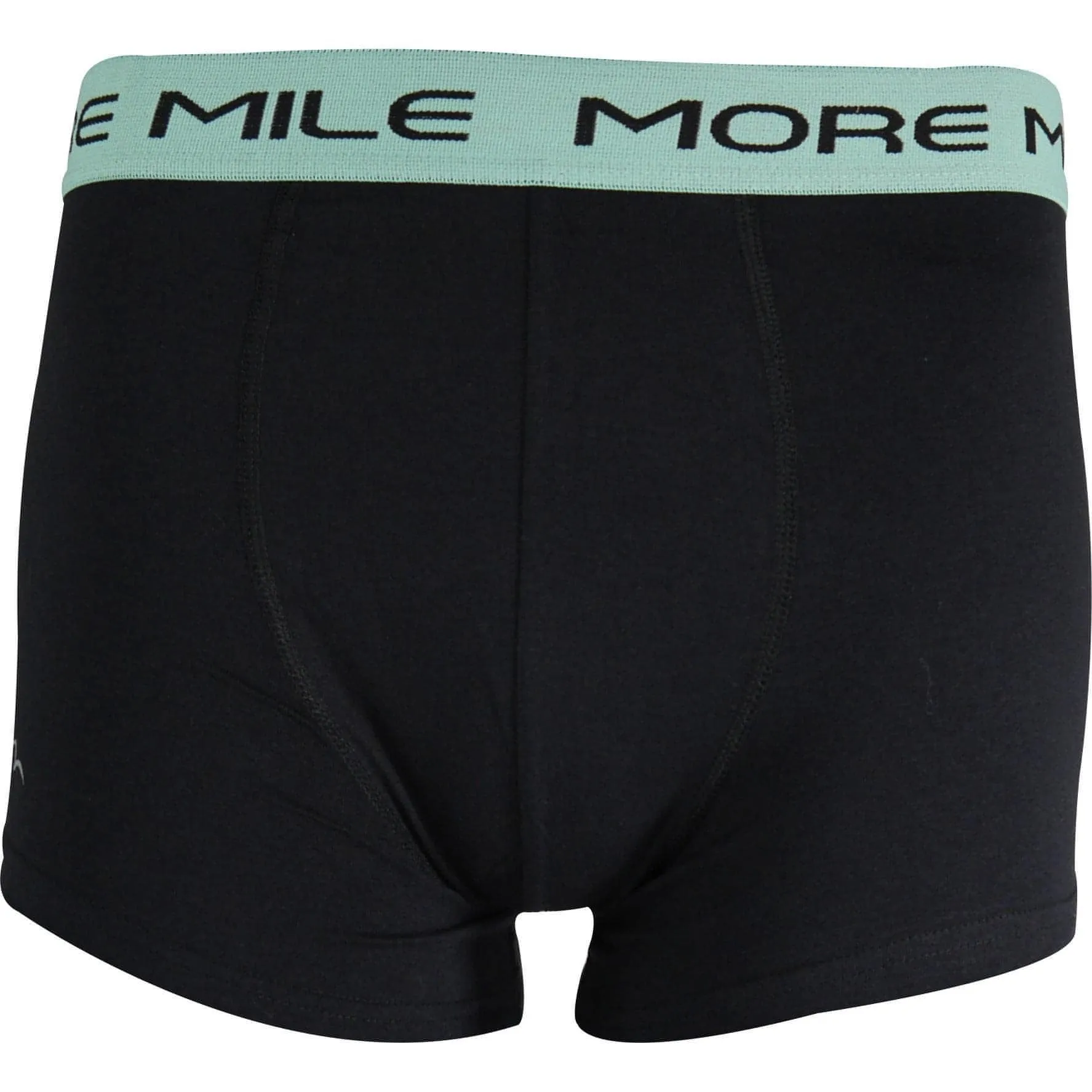 More Mile Classic (2 Pack) Mens Boxer Shorts - Black