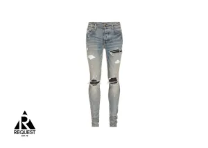 MX1 Black Leather Patch Denim "Clay Indigo"