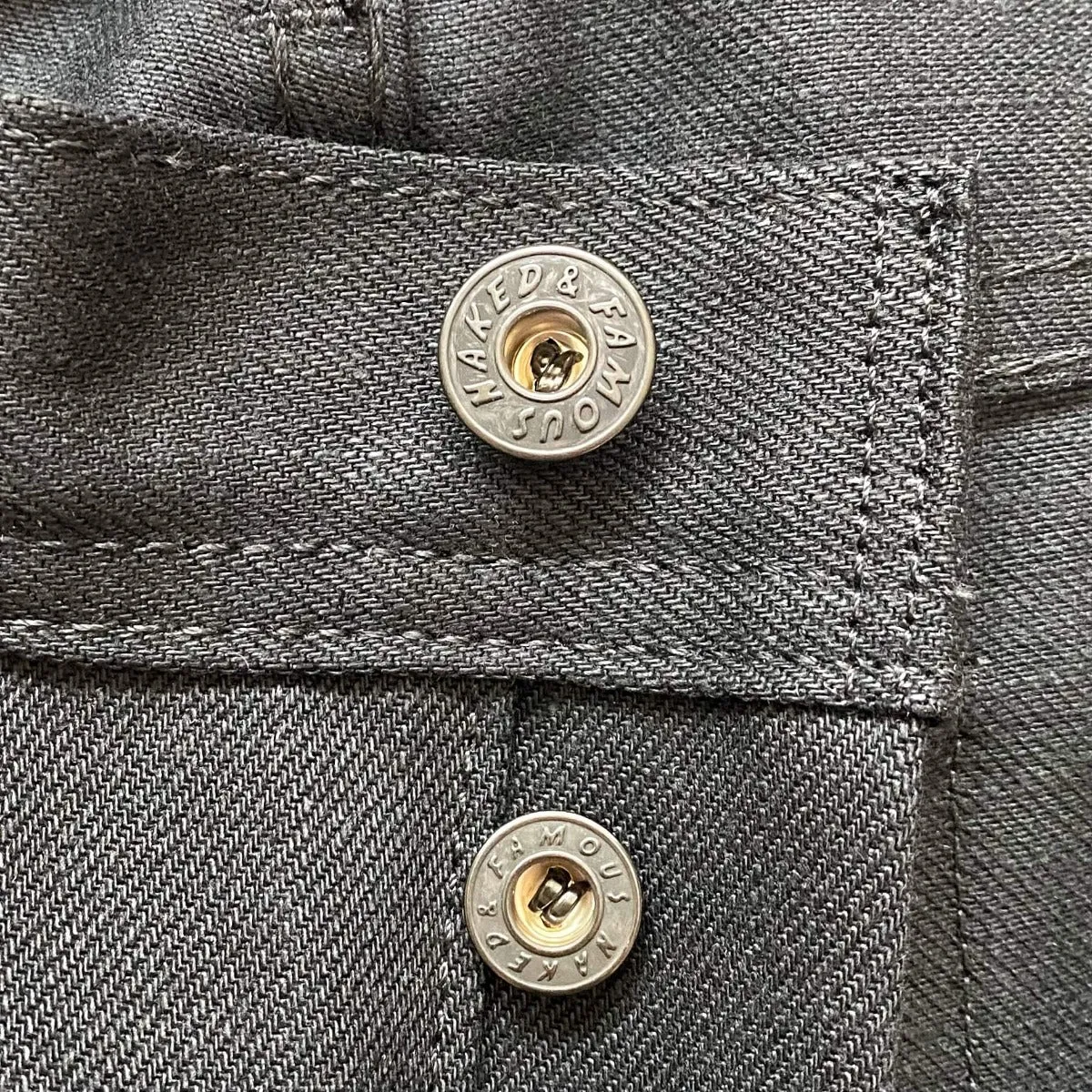 Naked & Famous Denim Solid Black Selvedge - Weird Guy Jeans