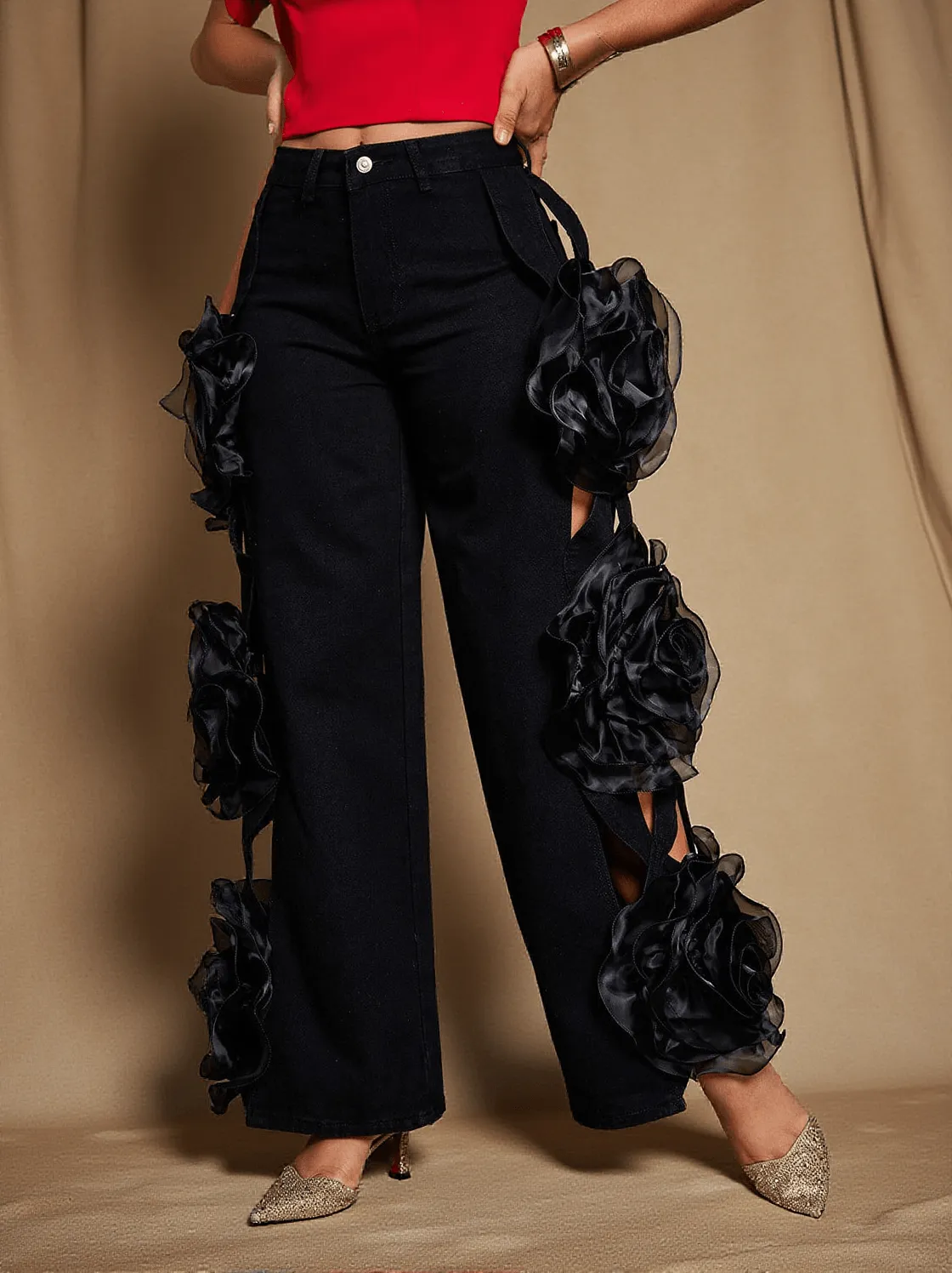 Nathan Flower Hollow Jeans