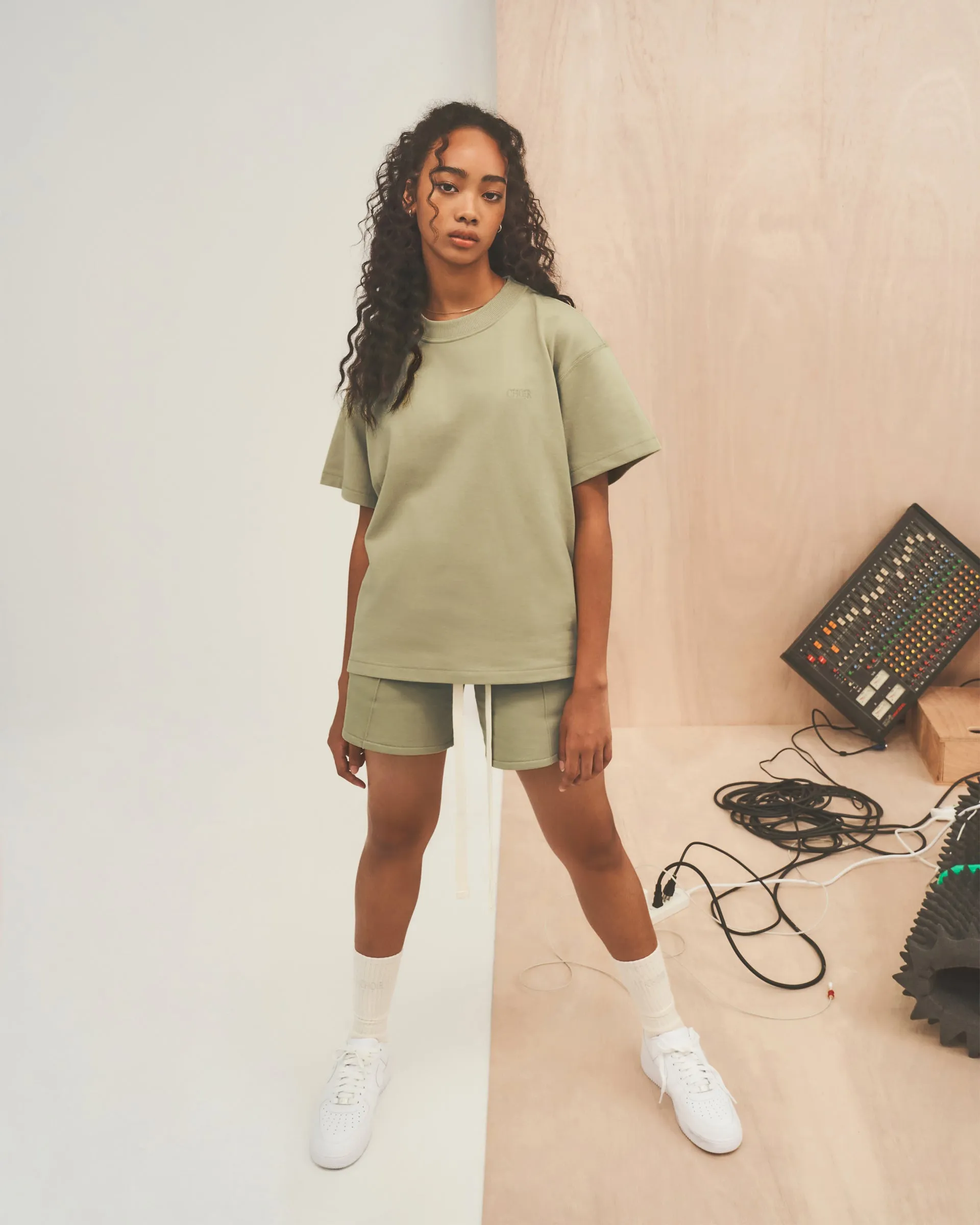 NEUTRALS Sweat Shorts - Olive