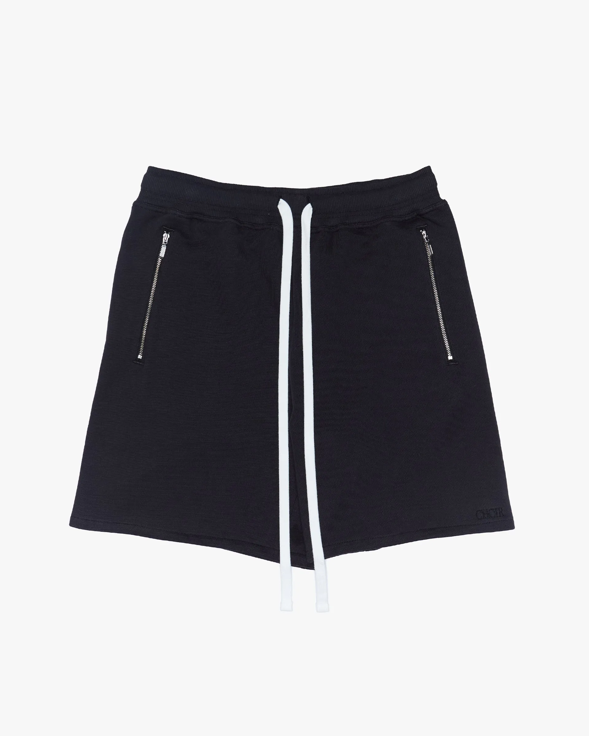NEUTRALS Zip Shorts - Black