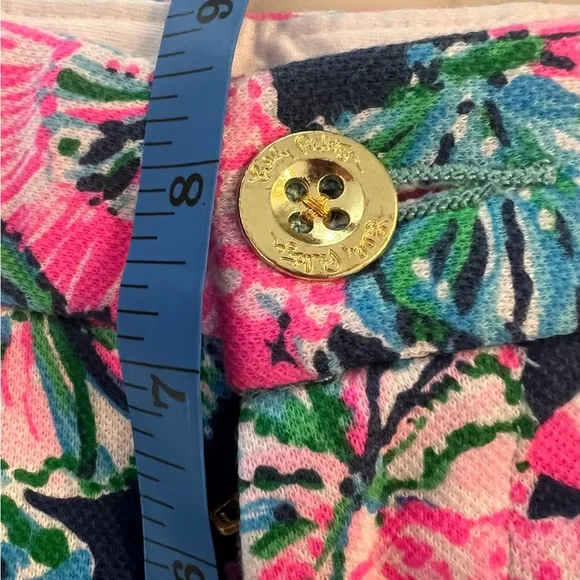 New Lilly Pulitzer NWT Buttercup 5” Knit Shorts Shroom With A View $74 Size 4