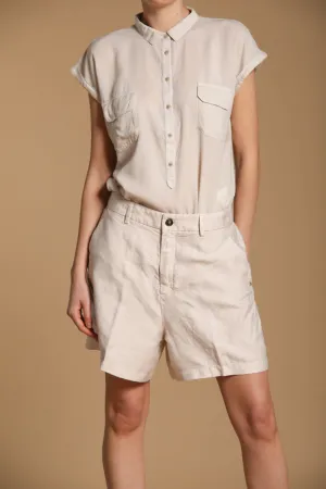 New York Cozy women's chino bermuda in woven relaxed fit