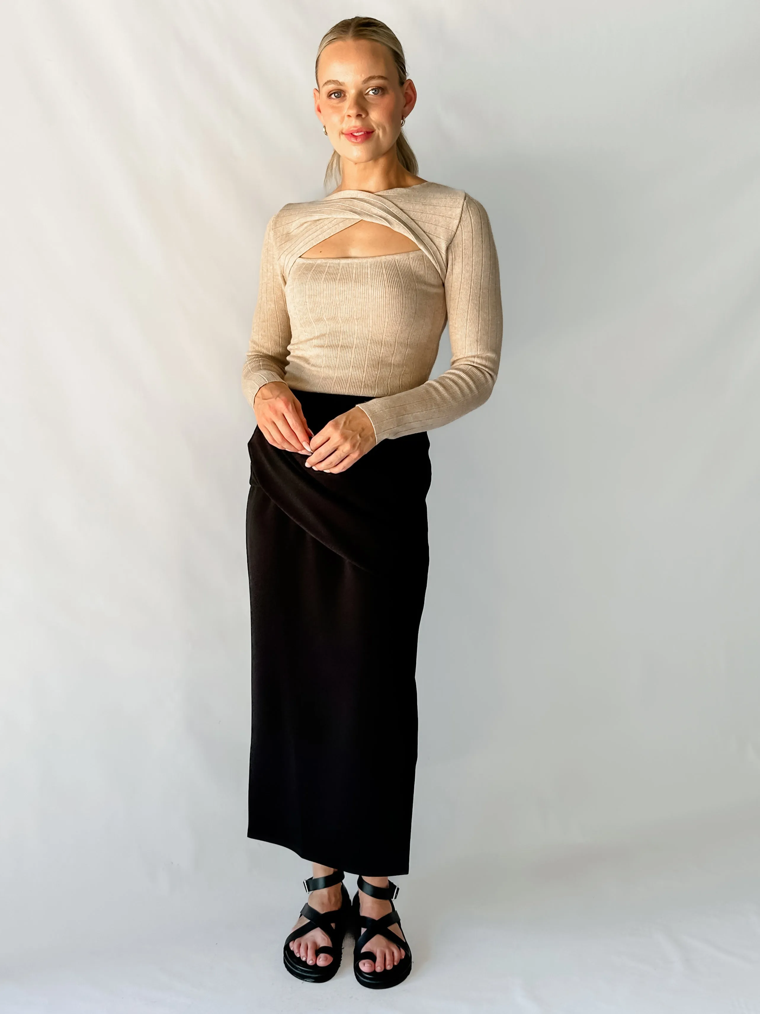NICKI KNIT - BEIGE