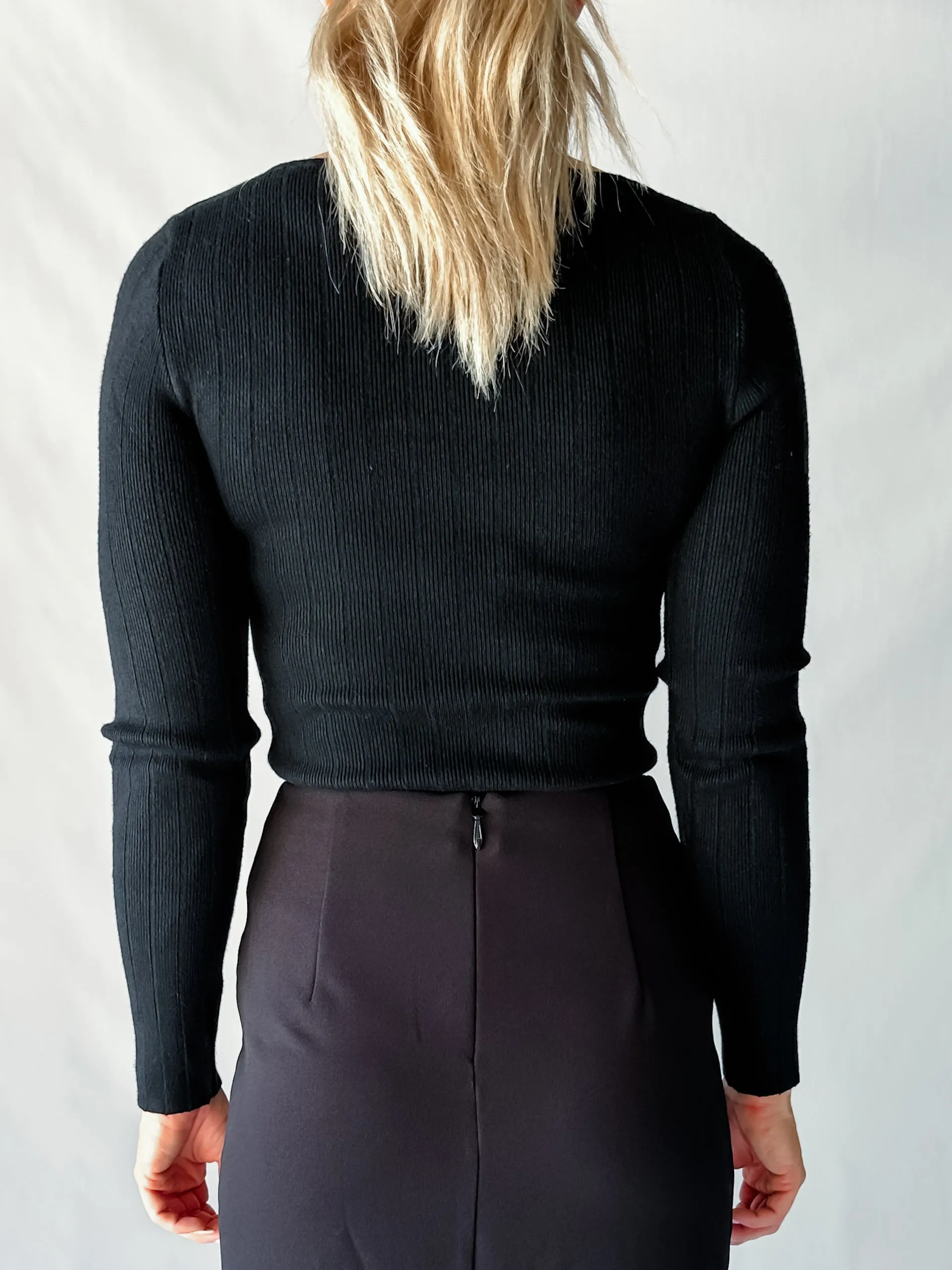 NICKI KNIT - BLACK