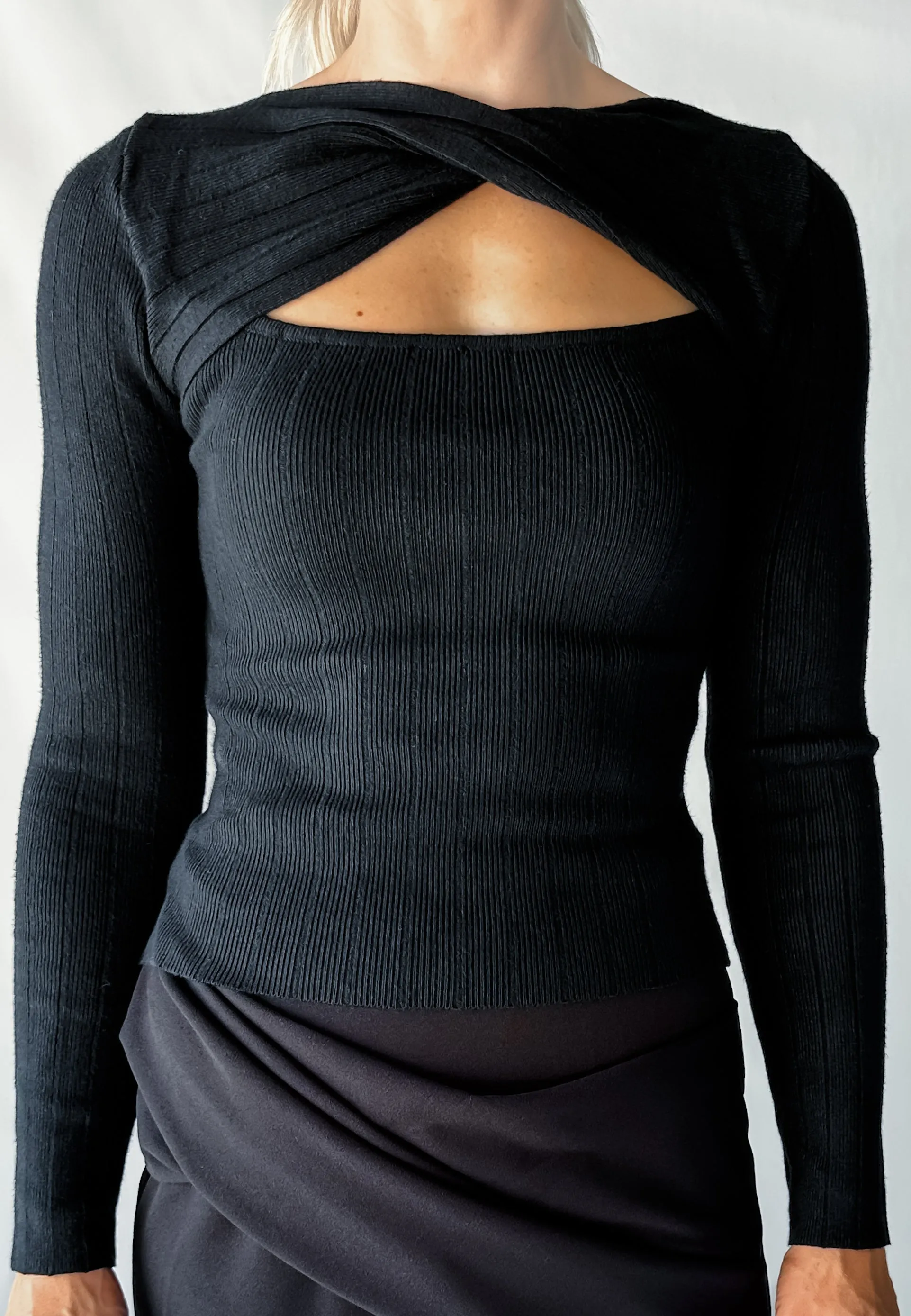NICKI KNIT - BLACK