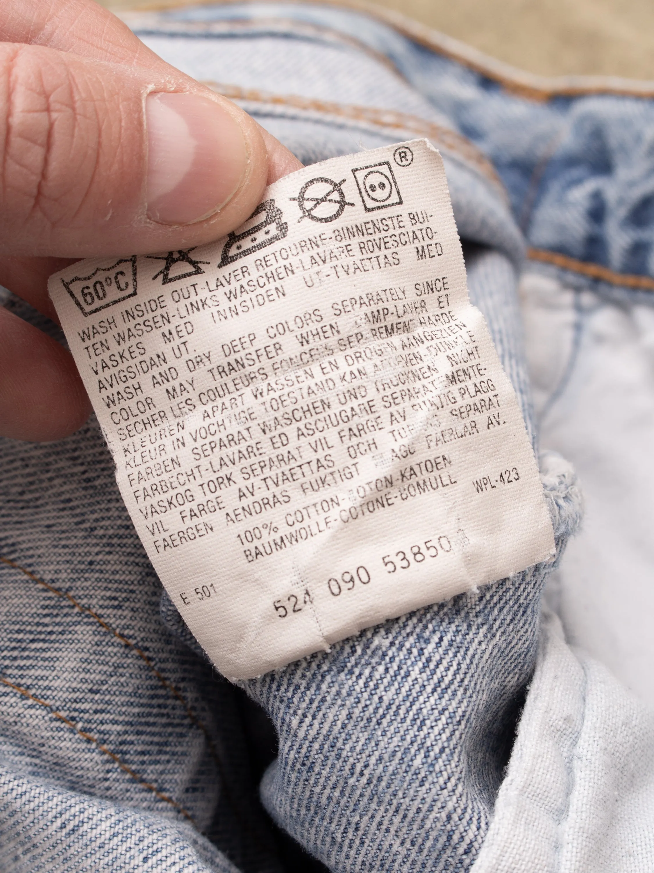 No. 4 Vintage 80/90's Made in USA Levi's 501 Jeans W38/L34