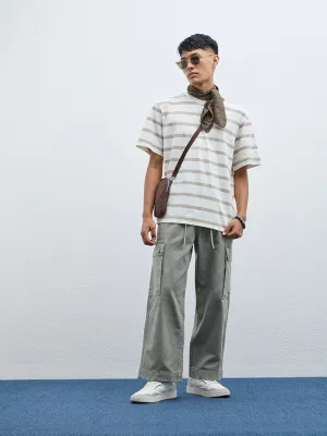 Nuon Sage Cargo-Style Relaxed-Fit Mid-Rise Jeans