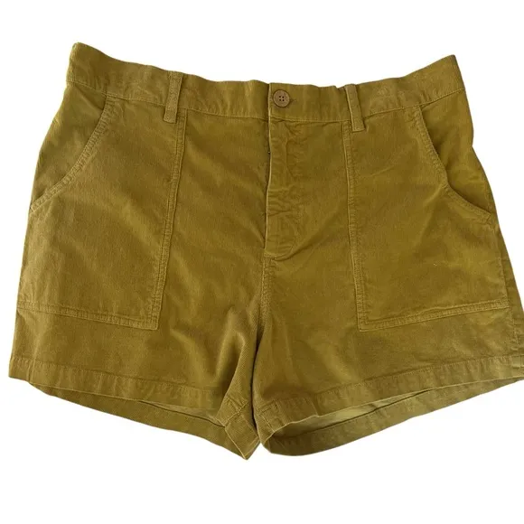 NWOT Faherty Corduroy Patch Pocket Fennel Seed Shorts – Sz 16