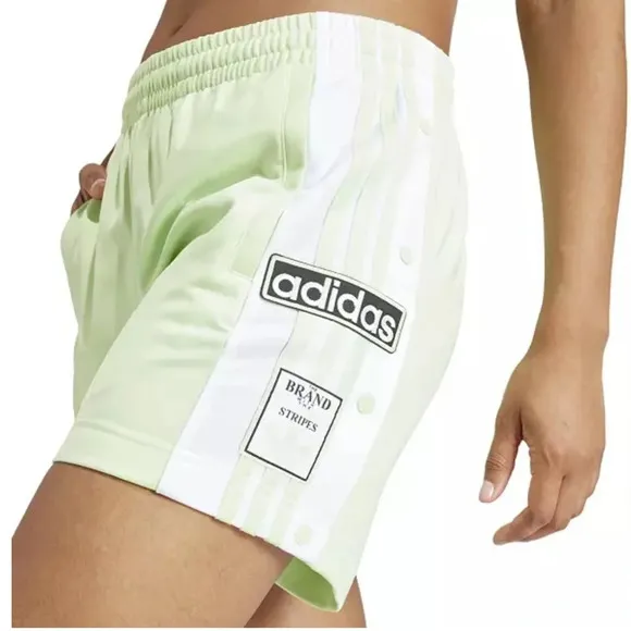 NWT adidas Originals Women's Adicolor Adibreak Shorts color: Semi Green Spark