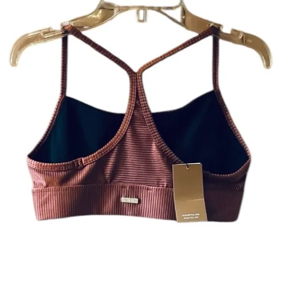 NWT Alala Raya Ribbed Sports Bra