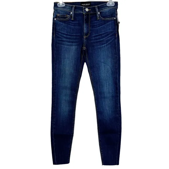 NWT Black Orchid Women’s Noah Ankle Fray Skinny Jeans in Whip It Size 26
